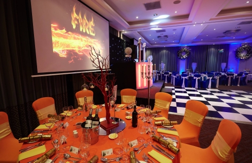 Fire and ice theming'